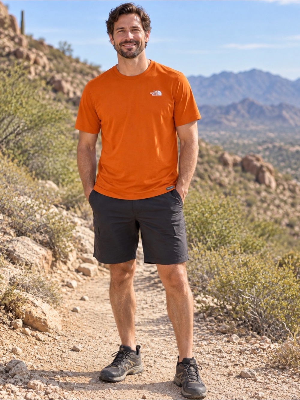 The North Face VaporWick Orange Performance Shirt Men’s Large